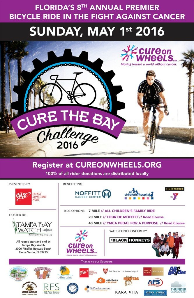 Cure on Wheels: 8th Annual Premier Bicycle Ride in the Fight Against Cancer @ Tampa Bay Watch | Tierra Verde | Florida | United States